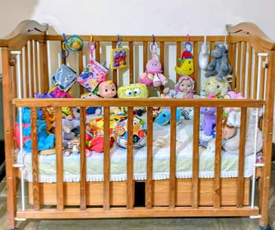 Two diyar and Tali wood kids cots in good condition