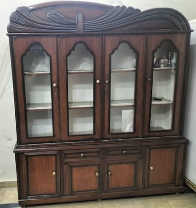 wooden crockery cabinet