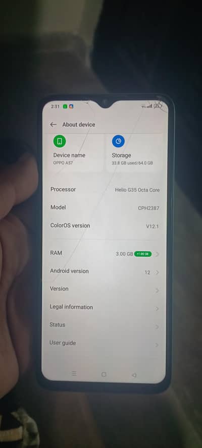 Oppo A57 3/64