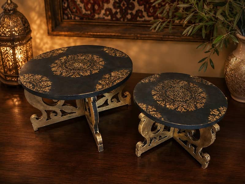 Table Risers Pair Set 0