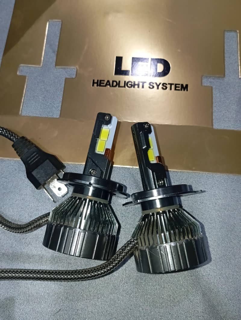 LED H4 headlight conversion kit bulb 1