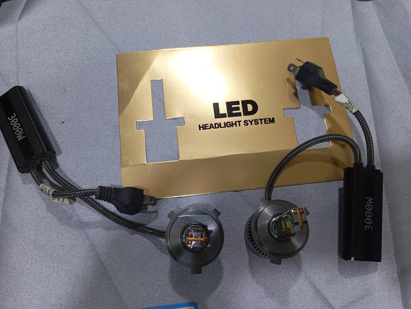 LED H4 headlight conversion kit bulb 4