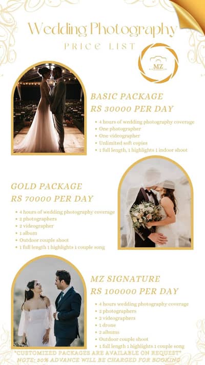 Photography & Videography wedding cinematic shoots films and much more