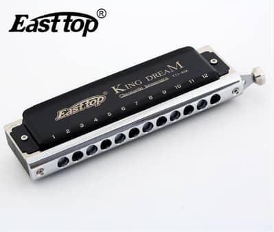 East top King Dream Chromatic Harmonica Key of C,12 Holes 48 Tones