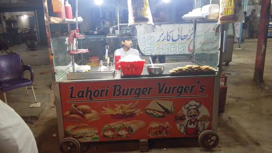 Egg Burgar Zingr Burgar Fries stall