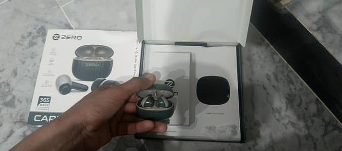 Zero Carbon Airbuds Box everything available   Excellent batery backup
