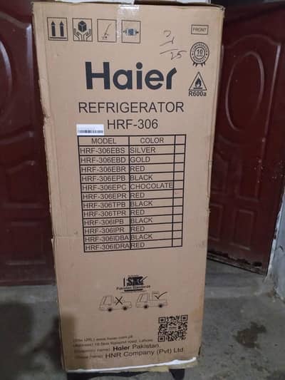Haier Fridge HRF 306 EPR, Box Packed