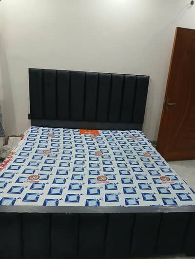 Velvet bed frame wooden king size bed