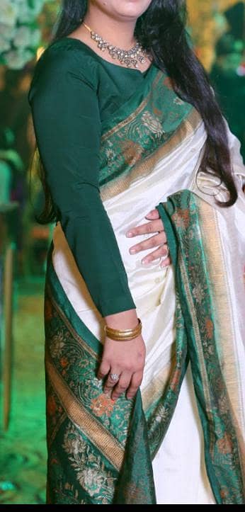 Raw silk saree