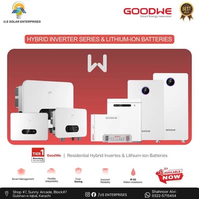 GOODWEE INVERTERS IP66 and goodwee battery available