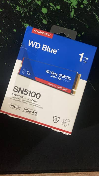 WD Blue SN5100 1TB NVMe SSD | PCIe Gen4 | 7100MB/s | M. 2