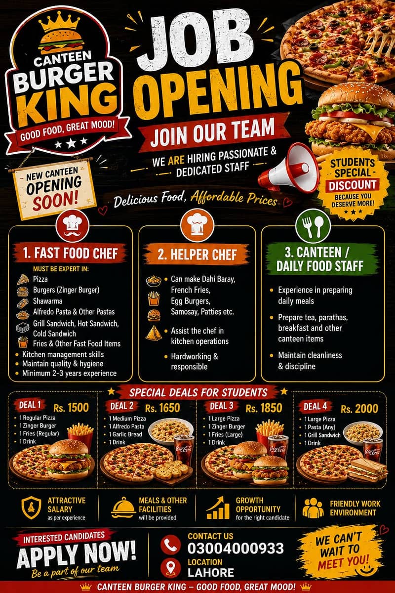 Chef needed 0