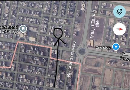 5 Marla . Aramco ki Back 3rd row . near commercial near national schoo