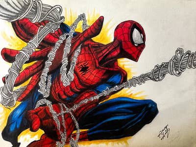 Spider man detailed art