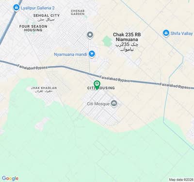 10-Marla PLOT For SALE CITIHOUSING Samundri Road Faisalabad