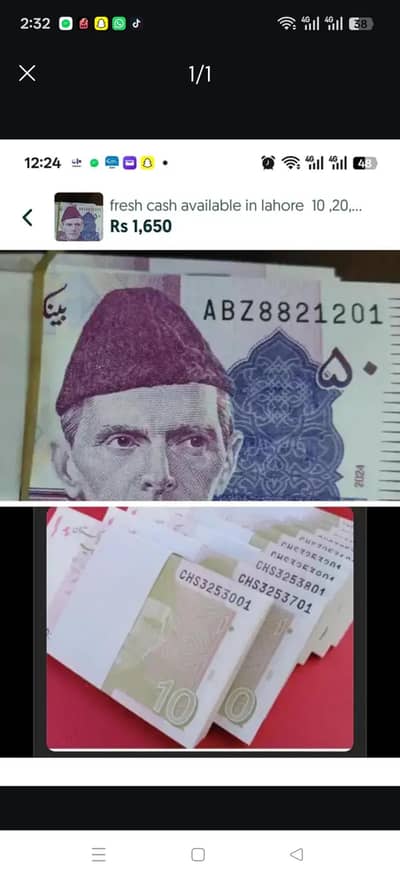 fresh cash 10,20,100,50
