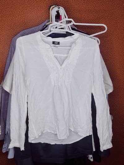 Embroidered cotton blouse