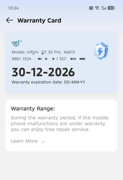 Infinix gt 30 pro 5g