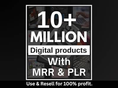 10 Million+ Ultimate PLR MRR Bundle Ideal for Passive Income