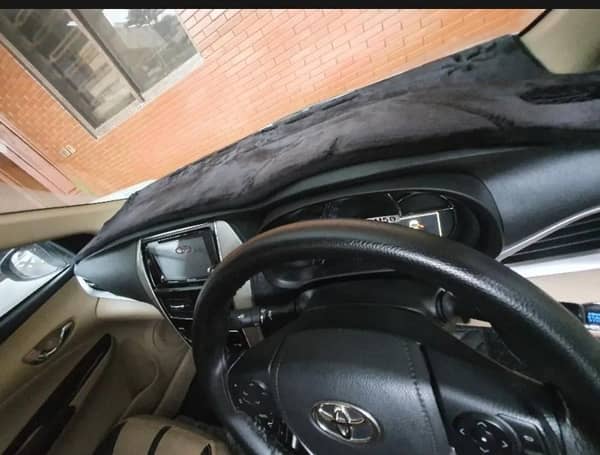 Toyota Yaris Dashboard Velvet Mat Premium Quality Imported
