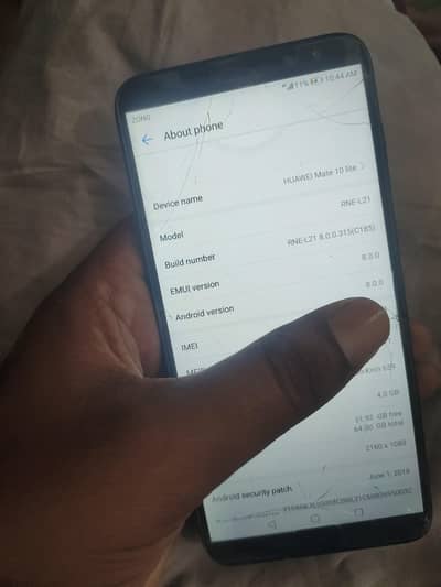 huawei mate 10 lite 4/64 pta approved