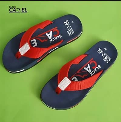 Mens Casual Flip Flop Blue Red