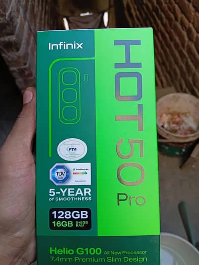 infinix hot 50 pro 8 128 new condition