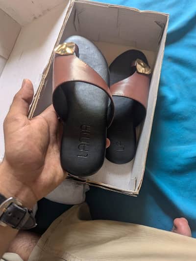 Size 37 , Branded casual chappals for sale: Lama and Hush Puppies.