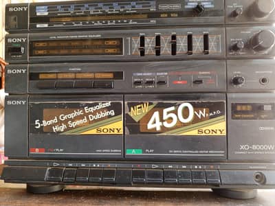 original Japan Sony double Caset +2speakers
