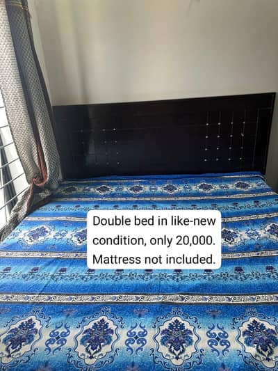 Double Bed for Sale - Like New Condition