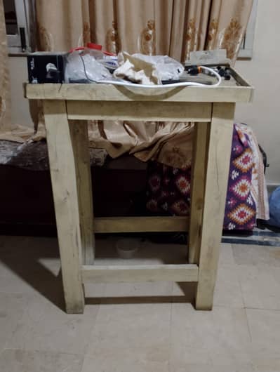 Wooden Stool for Storage