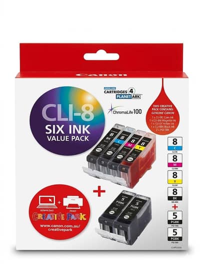Original Canon Ink Pack CLI-8 + PGI-5BK - Seal Pack