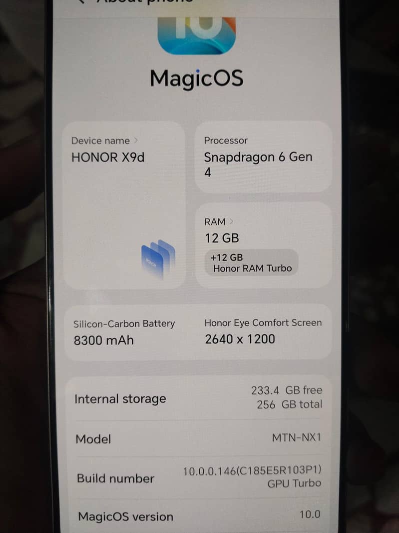 Honor X9d 2