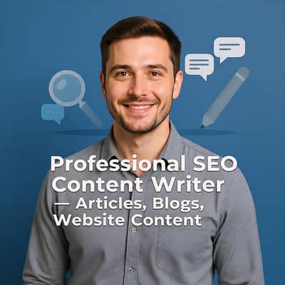 Professional SEO Content Writer | Articles, Blogs, Website Content