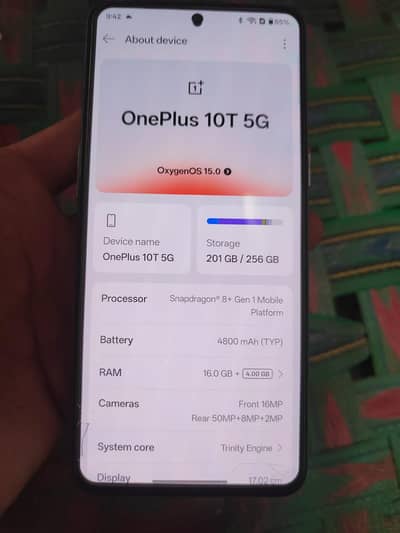 One Plus 10T 16GB/ 256GB Non Pta