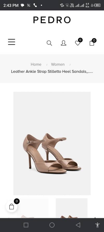 Original Pedro Healed Sandals(Rose Gold)