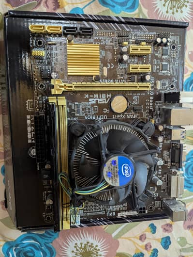 H81m i5 4th gen with cooler 8 gb ddr3 ram