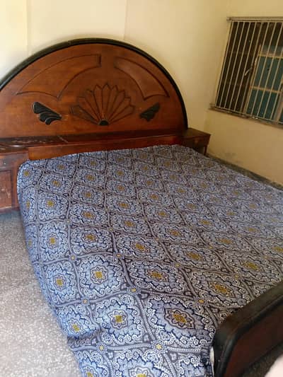 Double bed with mettress, 03473438708-whatsapp