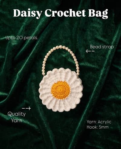 Beautiful Trendy Purse Handmade Crochet Crafted