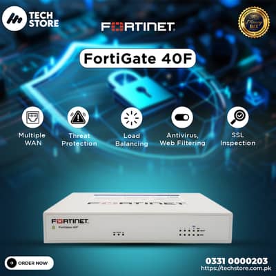 FORTINET FortiGate-40F Firewall Appliance – 5 Gigabit Ethernet RJ45