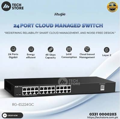 Ruijie Reyee RG-ES224GC 24-Port Gigabit Smart Cloud Managed Switch
