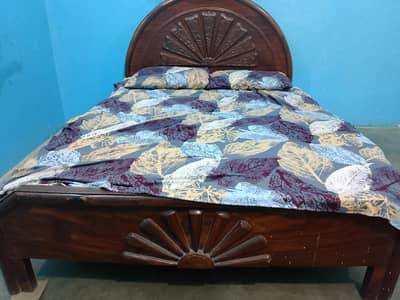 bed with mattress