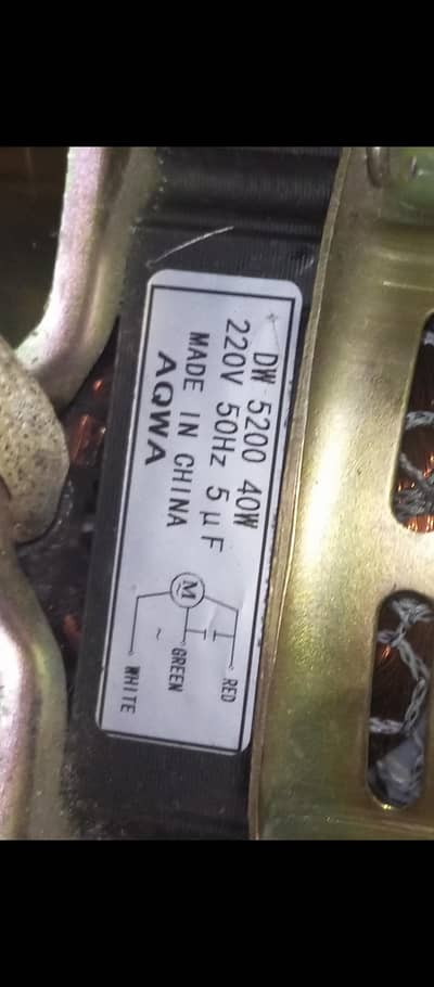 Dawlance Spin Dryer Motor 100℅ Copper