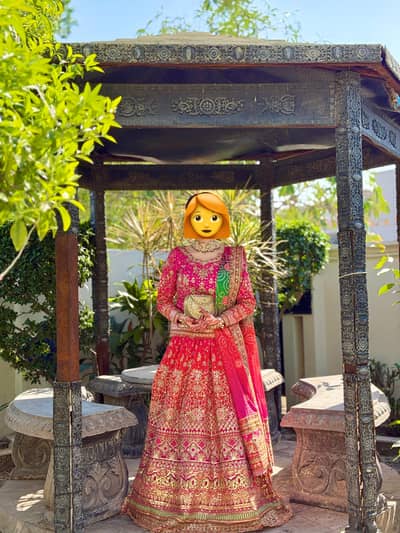  Designer Bridal Lehenga – Elegant Pink Wedding Dress 