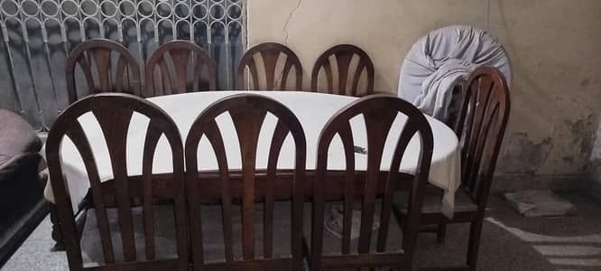 table and 8 chairs