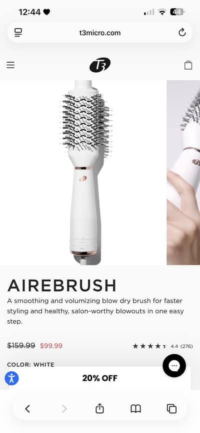 T3 hair dryer brush