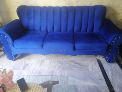 full poshis blue sofas new condition