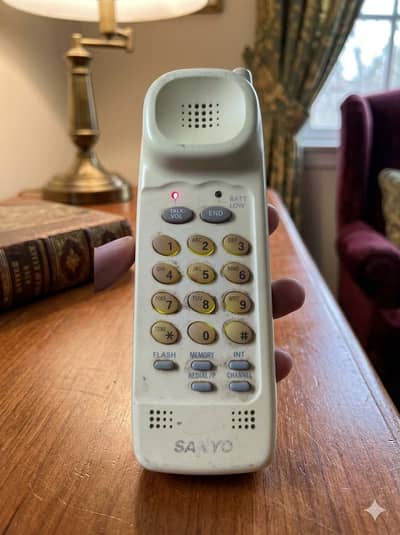 Vintage Sanyo Cordless Phone Base (Model CLT-59A) - Japan Import