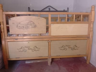 kids bed for sleeping with mattress and drawer for storing clothes