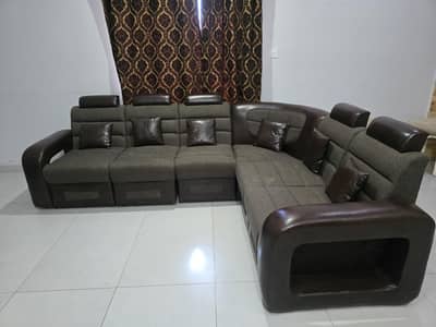 Luxury L-Shape Sofa Set
